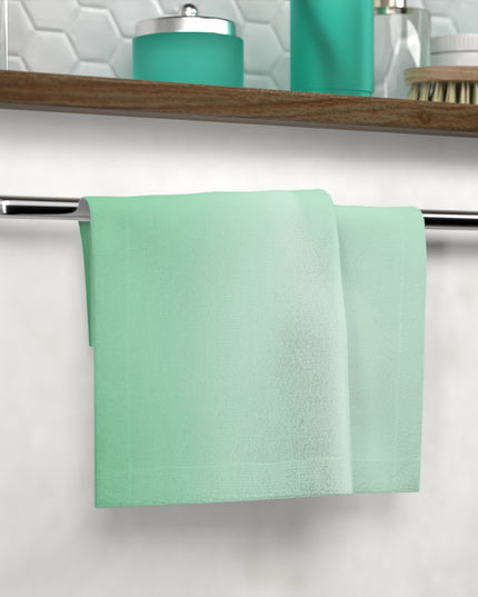 Mint Fade Face Towel, 13" x 13"
