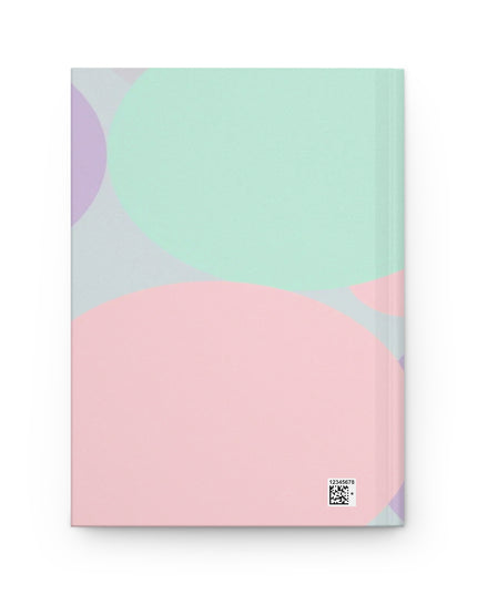 Pastel Peach and Soft Green Patches 5.75" x 8" Hardcover Journal Matte with 150 lined pages