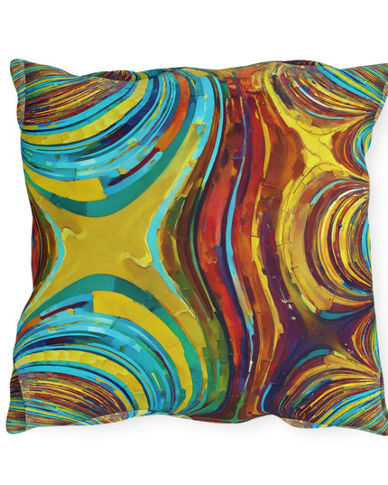 Uzi Spiral Alpha Outdoor Pillow, 18" x 18"