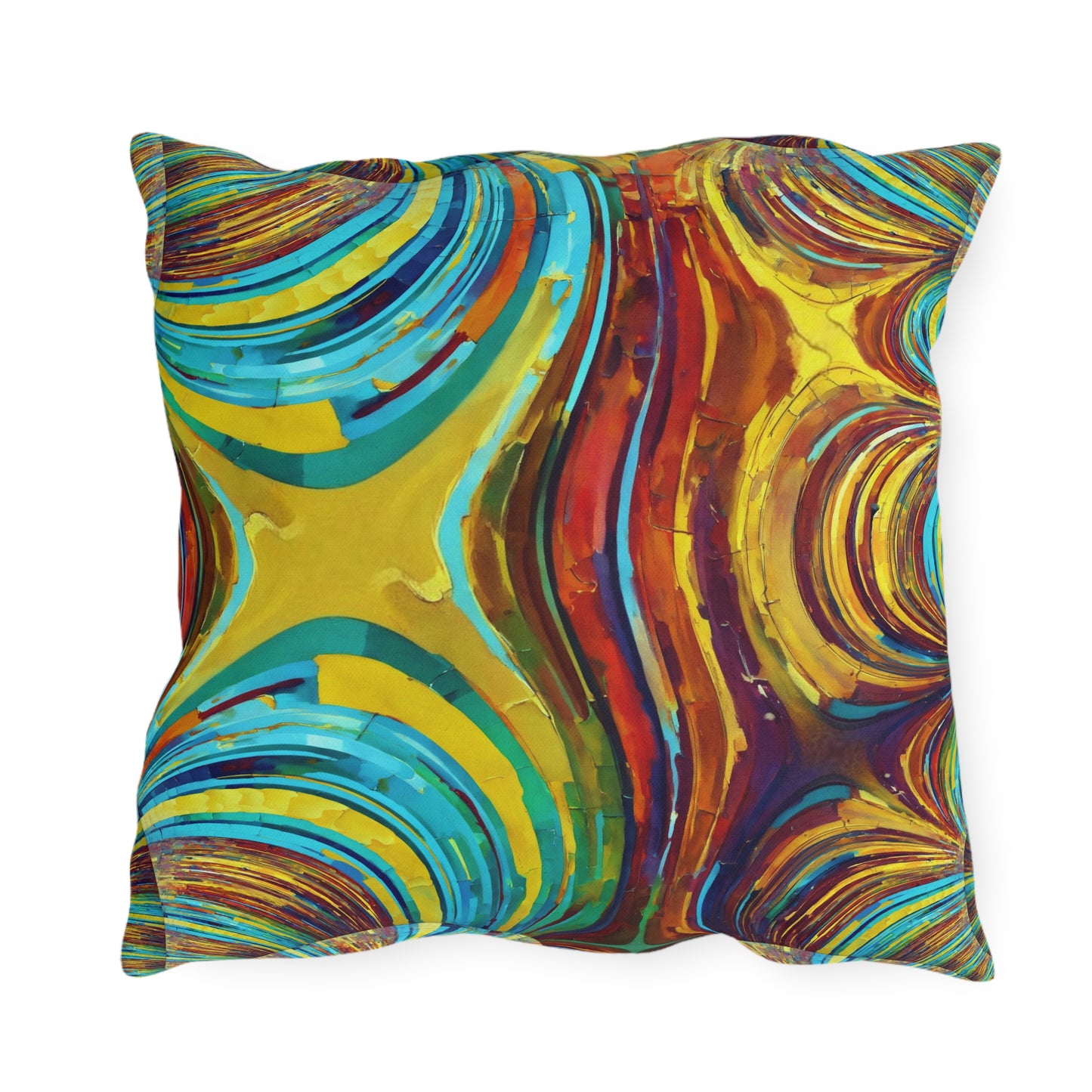 Uzi Spiral Alpha Outdoor Pillow, 18" x 18"