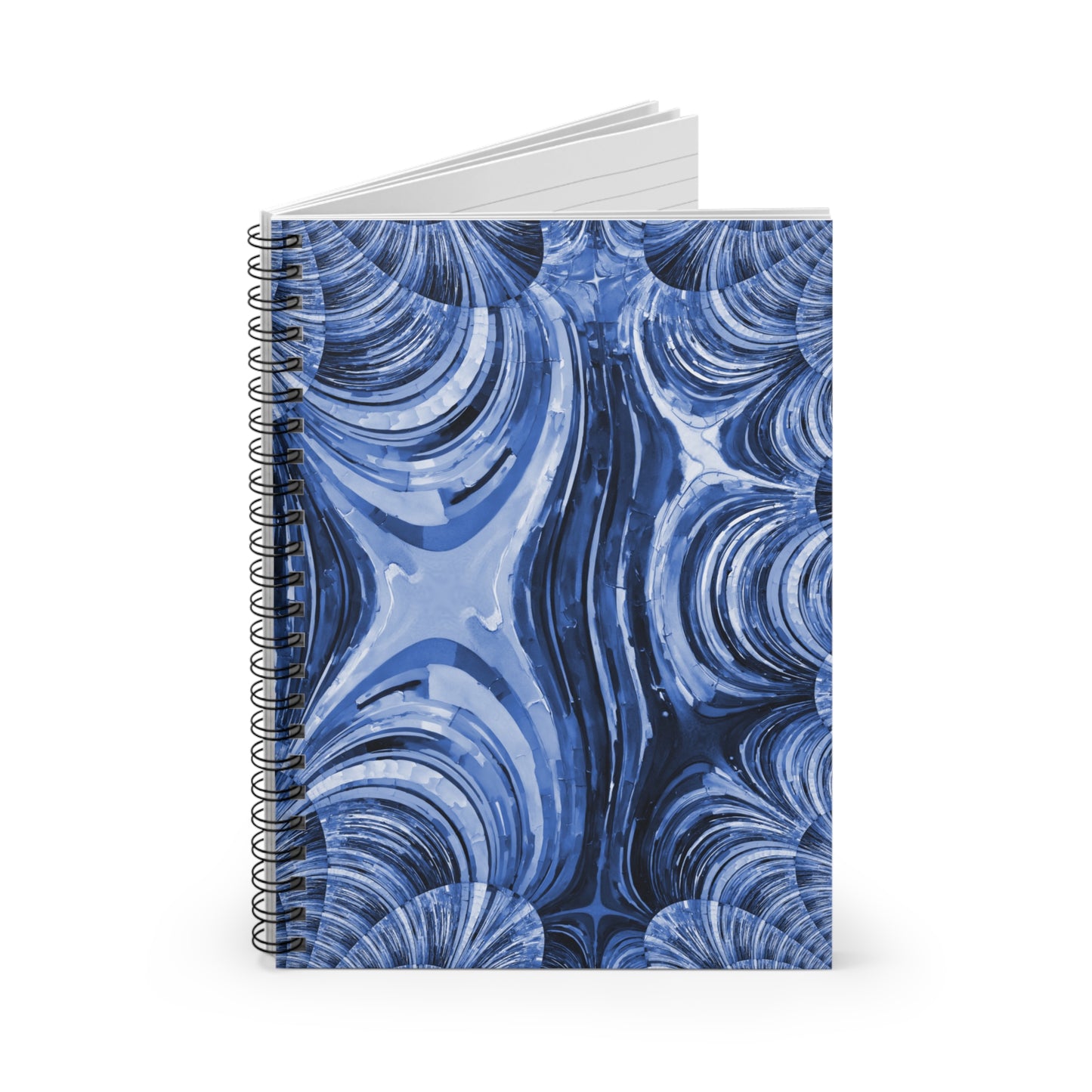 Uzi Spiral Deep Blue Spiral Notebook - Ruled Line, 6" x 8", 118 pages