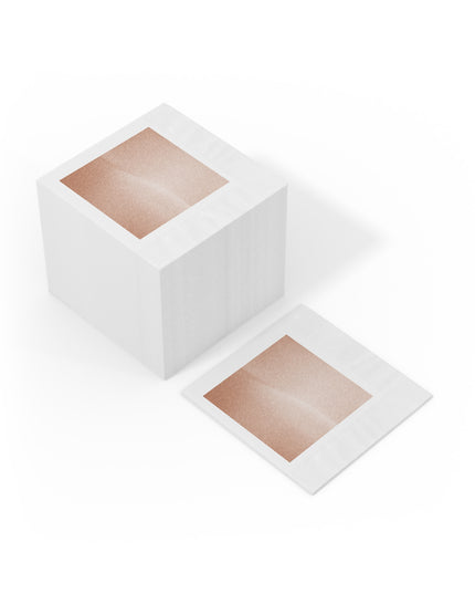 Soft Fade White Coined Napkins, 6.5" x 6.5"