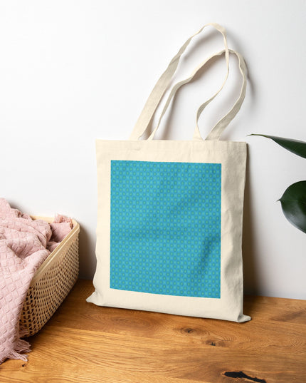 Blue Green Star-crossed Bodies Cotton Canvas Tote Bag
