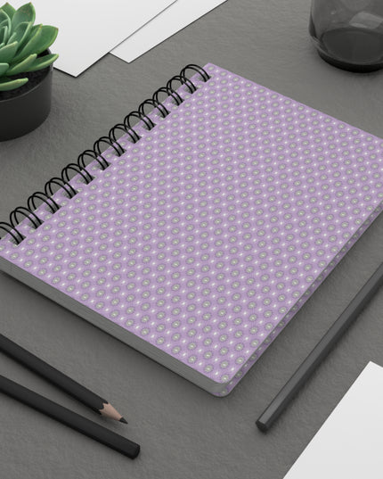 Lavender Star-crossed Bodies Spiral Bound Journal, 5" x 7" 150 pages
