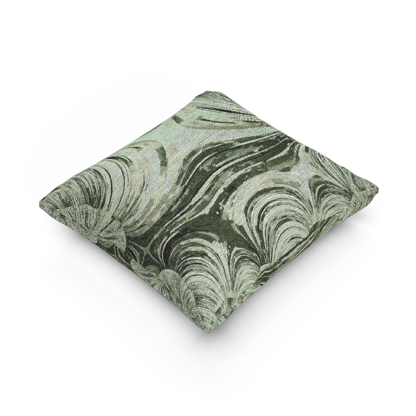 Uzi Spiral Mint Pastel Woven Pillow, 17" x 18"