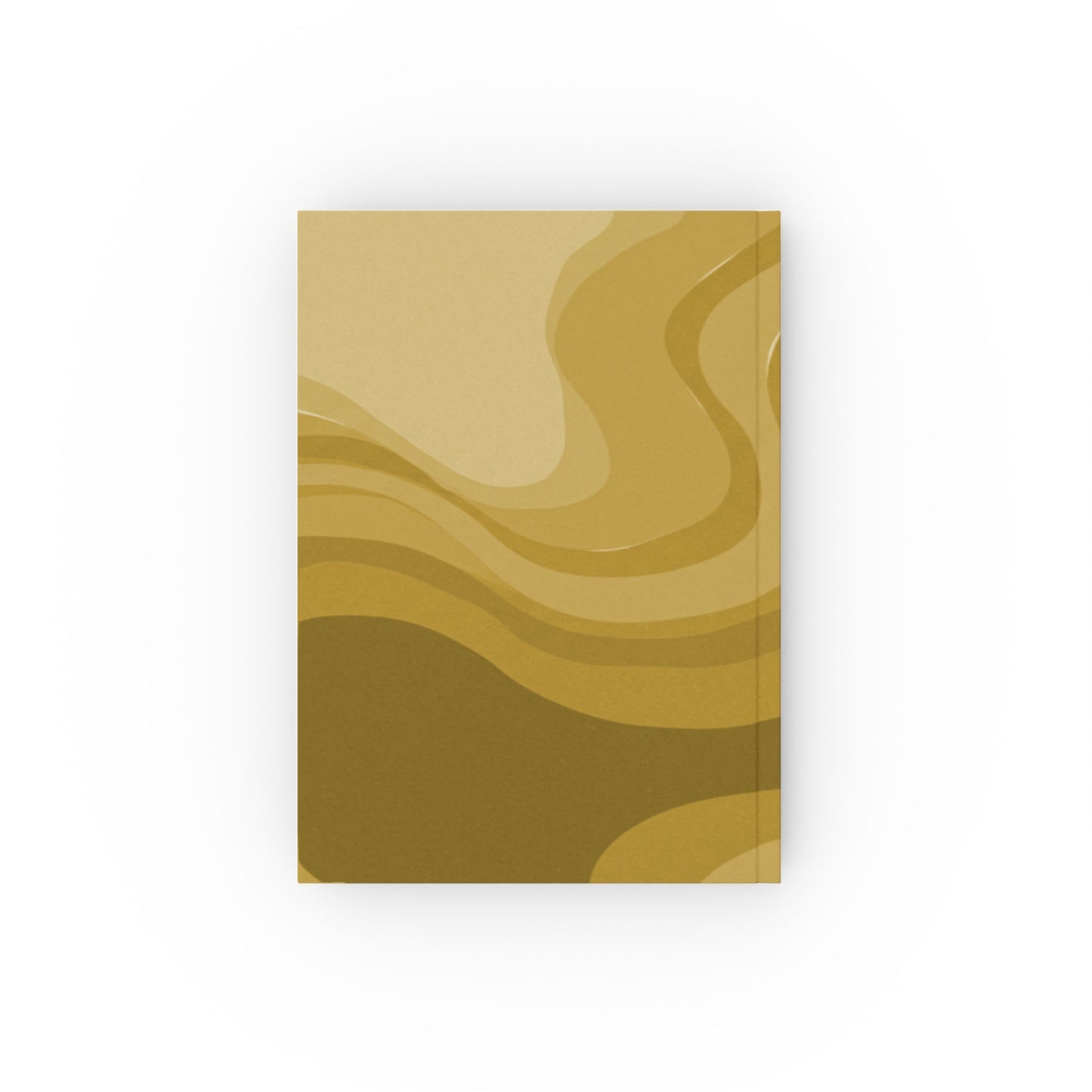 Brown Wavey 5.2" x 7.4" Hard Backed Journal with 128 blank pages