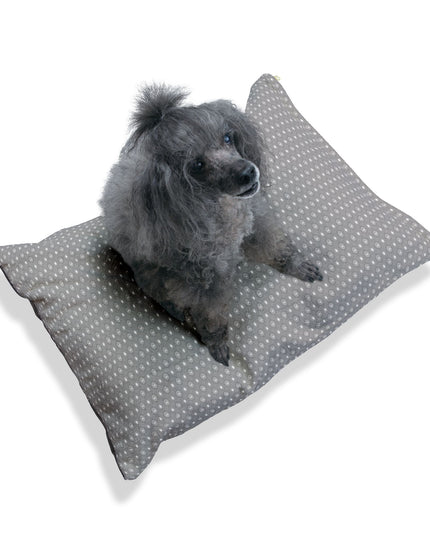 Desaturated Star-crossed Bodies Pet Bed, 28" × 18"