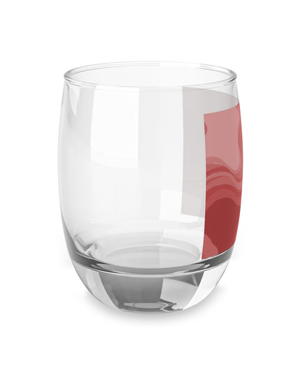 Power Red Wavey Whiskey Glass, 6 oz