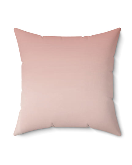 Rose Red Fade 18" x 18" Faux Suede Square Pillow