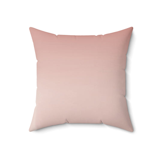 Rose Red Fade 18" x 18" Faux Suede Square Pillow