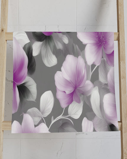 Purple Blossom Floral Bunch Hand Towel, 16" x 28"