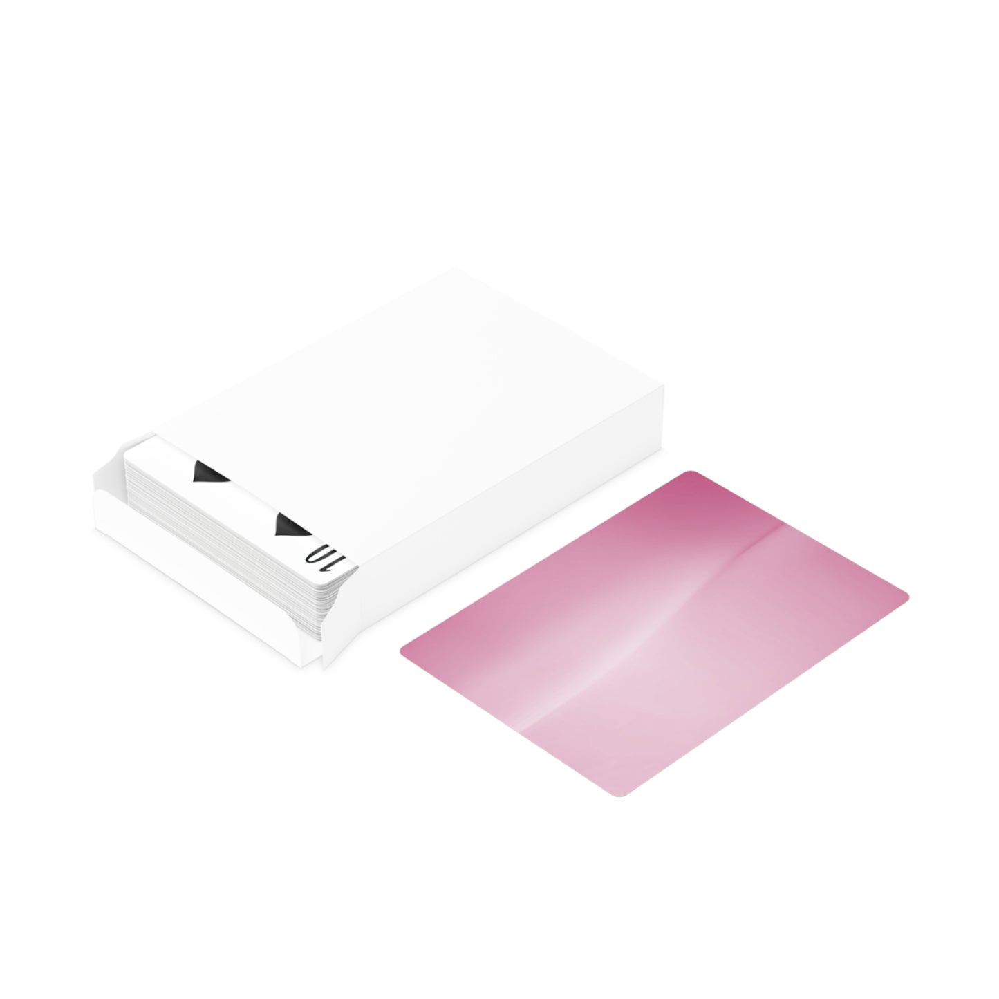 Pink Blush Fade Poker Cards