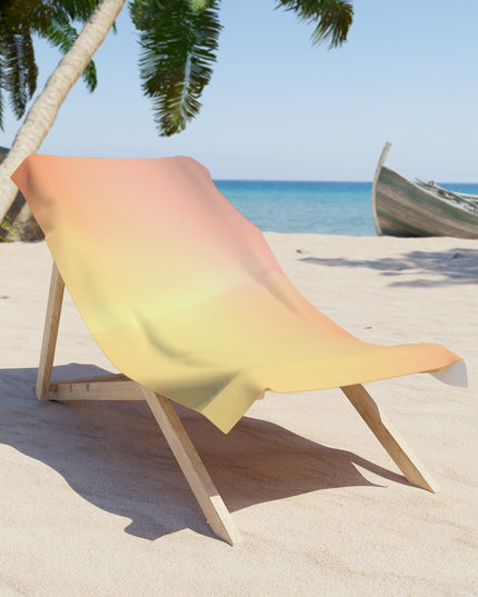 Hot Peach Fade 30" x 60" Beach Towel