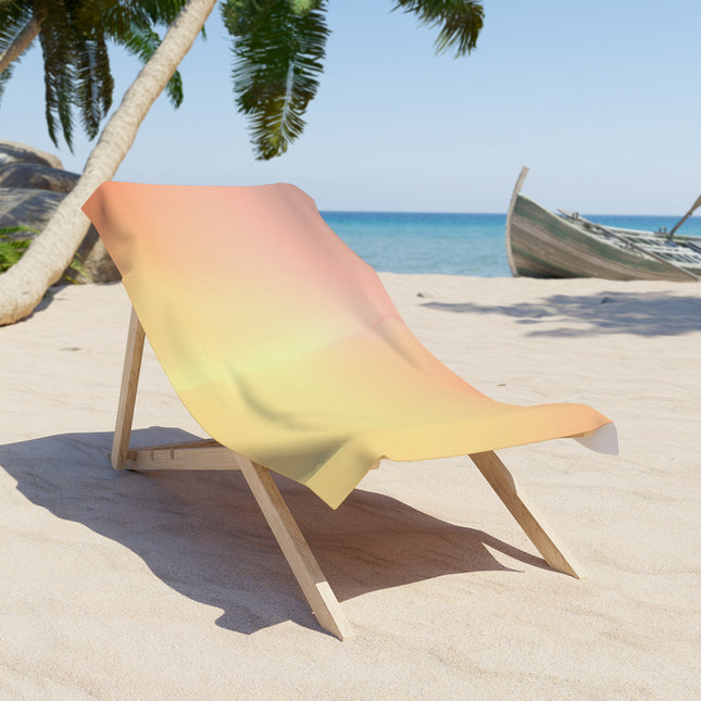 Hot Peach Fade 30" x 60" Beach Towel