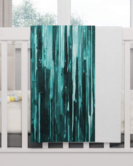 Striped Tif Fleece Baby Blanket, 30" x 40"