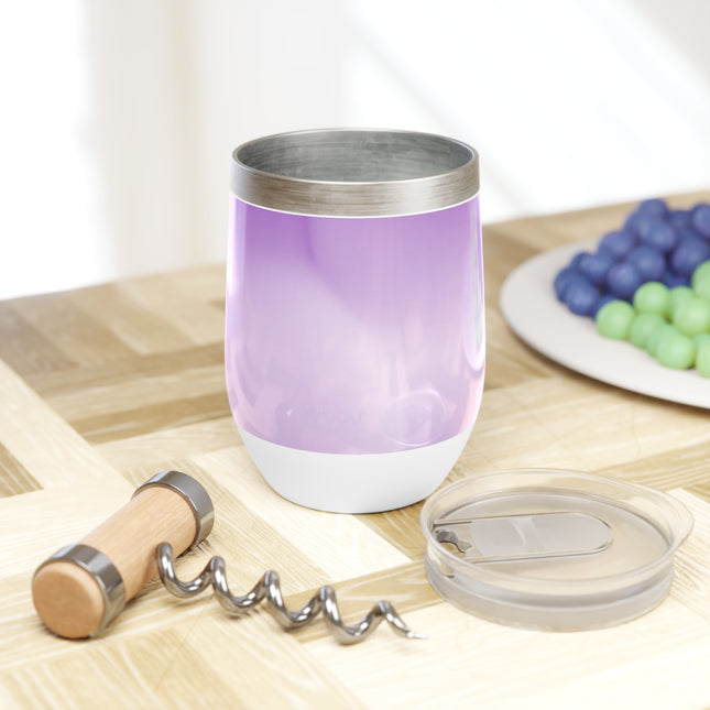 Soft Lavender Fade 12 oz Chill Wine Tumbler