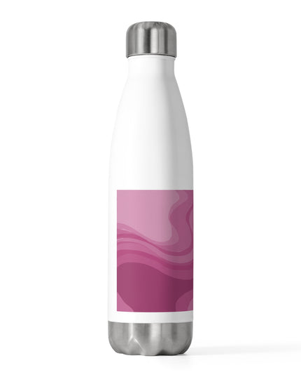 Pinky Mauve Wavey 20oz Insulated Water Bottle