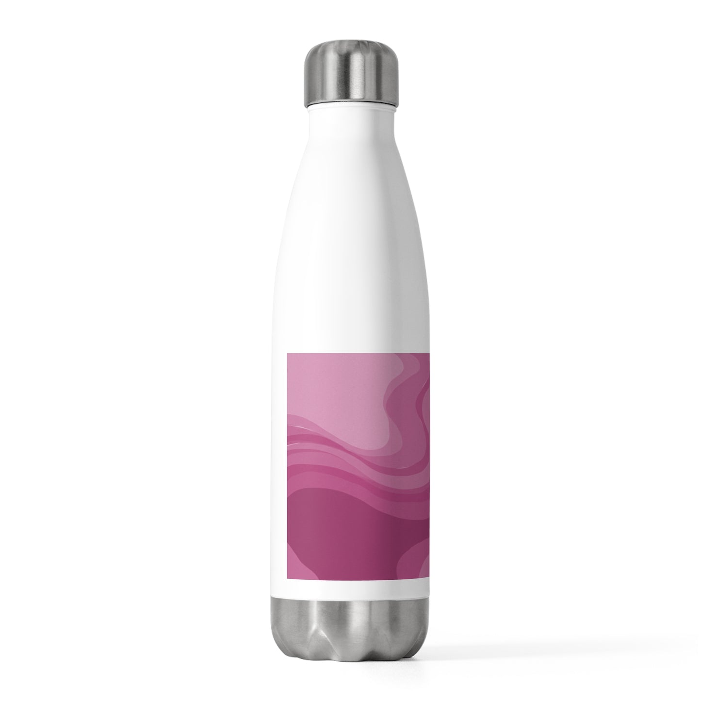 Pinky Mauve Wavey 20oz Insulated Water Bottle