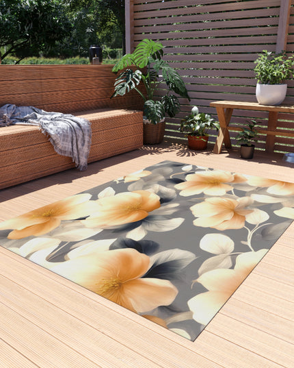 Soft Blossom Floral Bunch Outdoor Rug, 60" x 84"