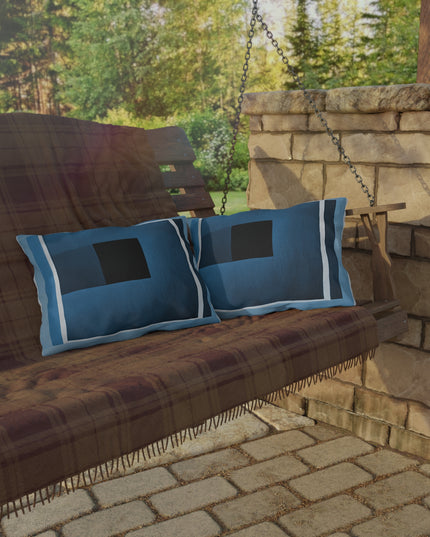 Blue Shadow 20" x 14" Outdoor Pillow