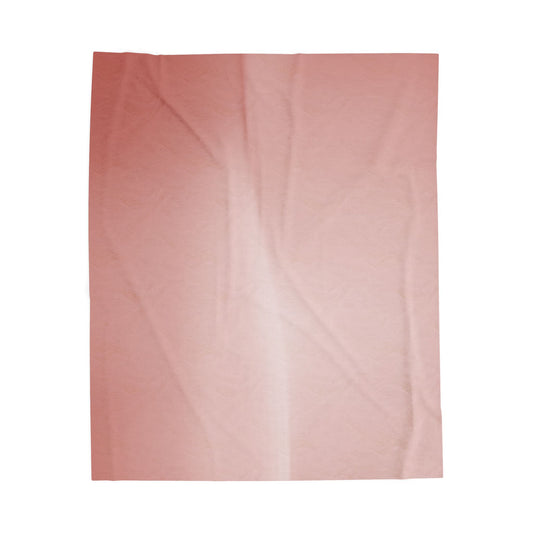 Rose Red Fade Velveteen Plush Blanket, 50" x 60"