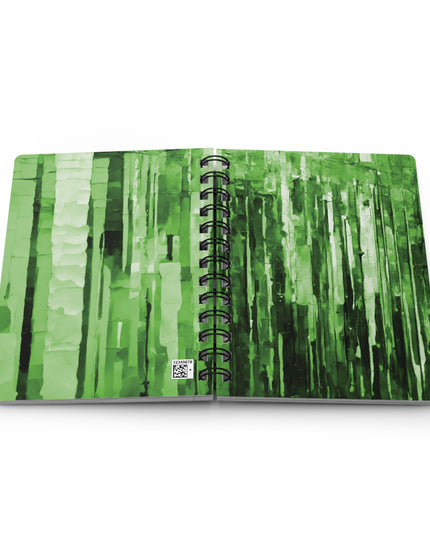 Striped Mint Pastel Spiral Bound Journal, 5" x 7" 150 pages