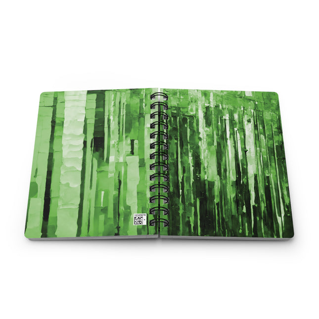 Striped Mint Pastel Spiral Bound Journal, 5" x 7" 150 pages
