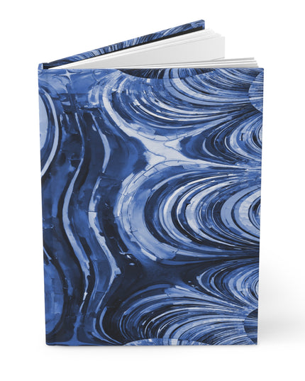 Uzi Spiral Deep Blue 5.75" x 8" Hardcover Journal Matte with 150 lined pages