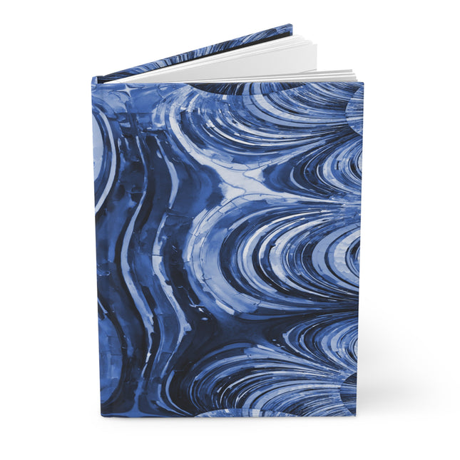 Uzi Spiral Deep Blue 5.75" x 8" Hardcover Journal Matte with 150 lined pages