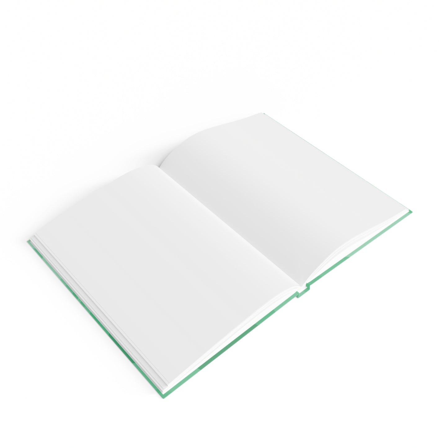 Mint Wavey 5" x 7" Journal - 128 Blank pages