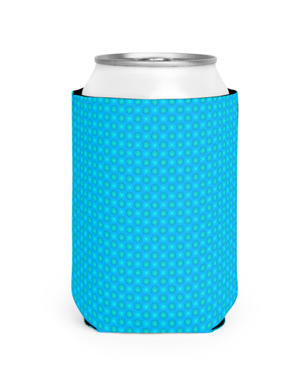 Blue Green Star-crossed Bodies 12 oz Can Cooler Sleeve