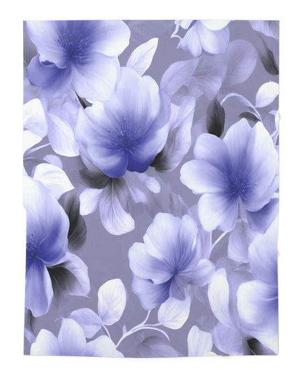 Indigo Blossom Floral Bunch Baby Swaddle 30″×40″ Blanket