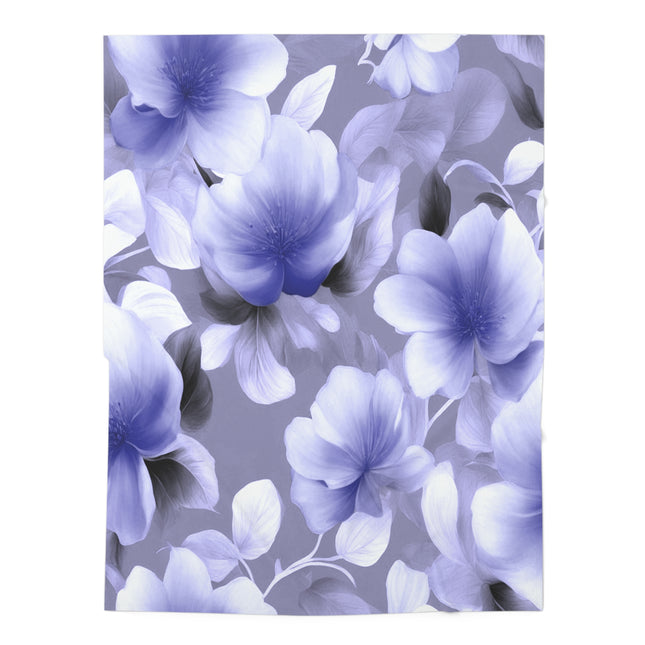 Indigo Blossom Floral Bunch Baby Swaddle 30″×40″ Blanket