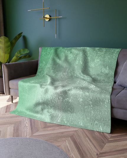 Mint Fade 50" x 60" Crushed Velvet Blanket
