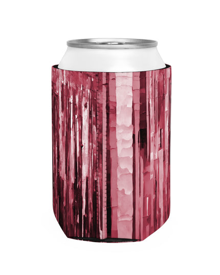 Striped Ruby 12 oz Can Cooler Sleeve