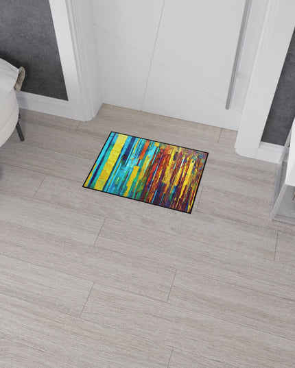 Striped Alpha 18" x 24" Heavy Duty Floor Mat