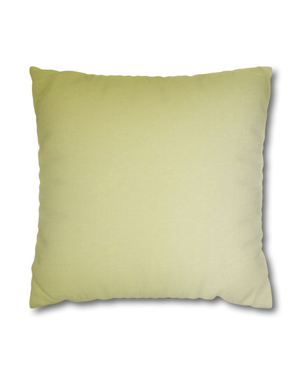 Lemon Fade Spun Polyester Square Pillowcase, 14" x 14"