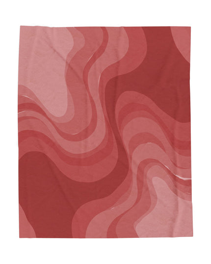 Power Red Velveteen Plush Blanket, 50" x 60"