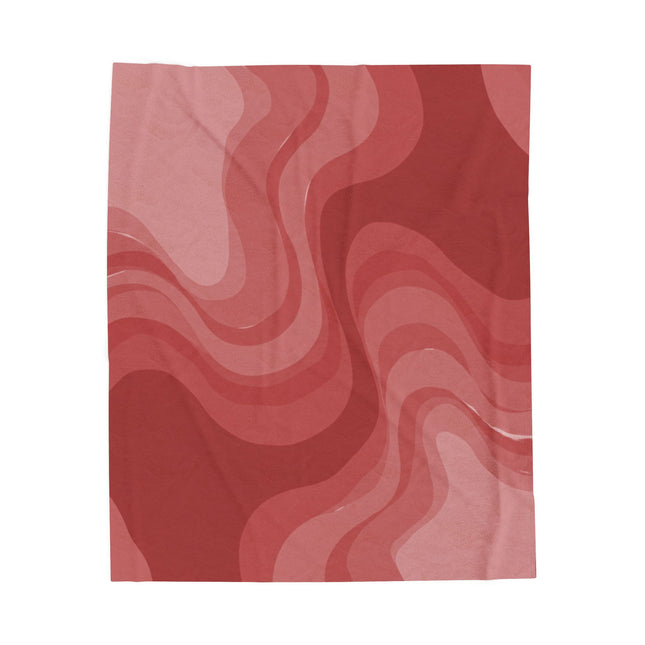 Power Red Velveteen Plush Blanket, 50" x 60"