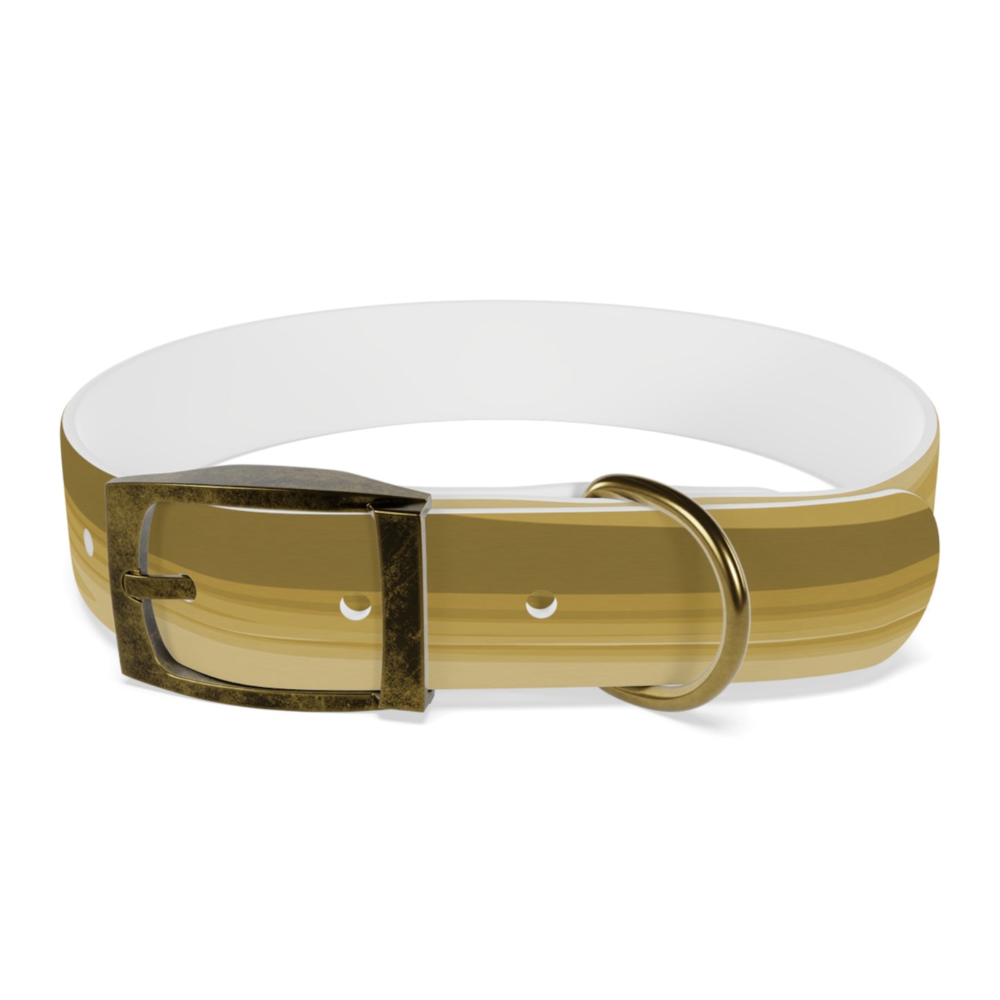 Brown Wavey Medium Dog Collar