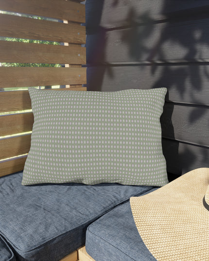 Olive Star-crossed Bodies Outdoor Pillow, 20" x 14"