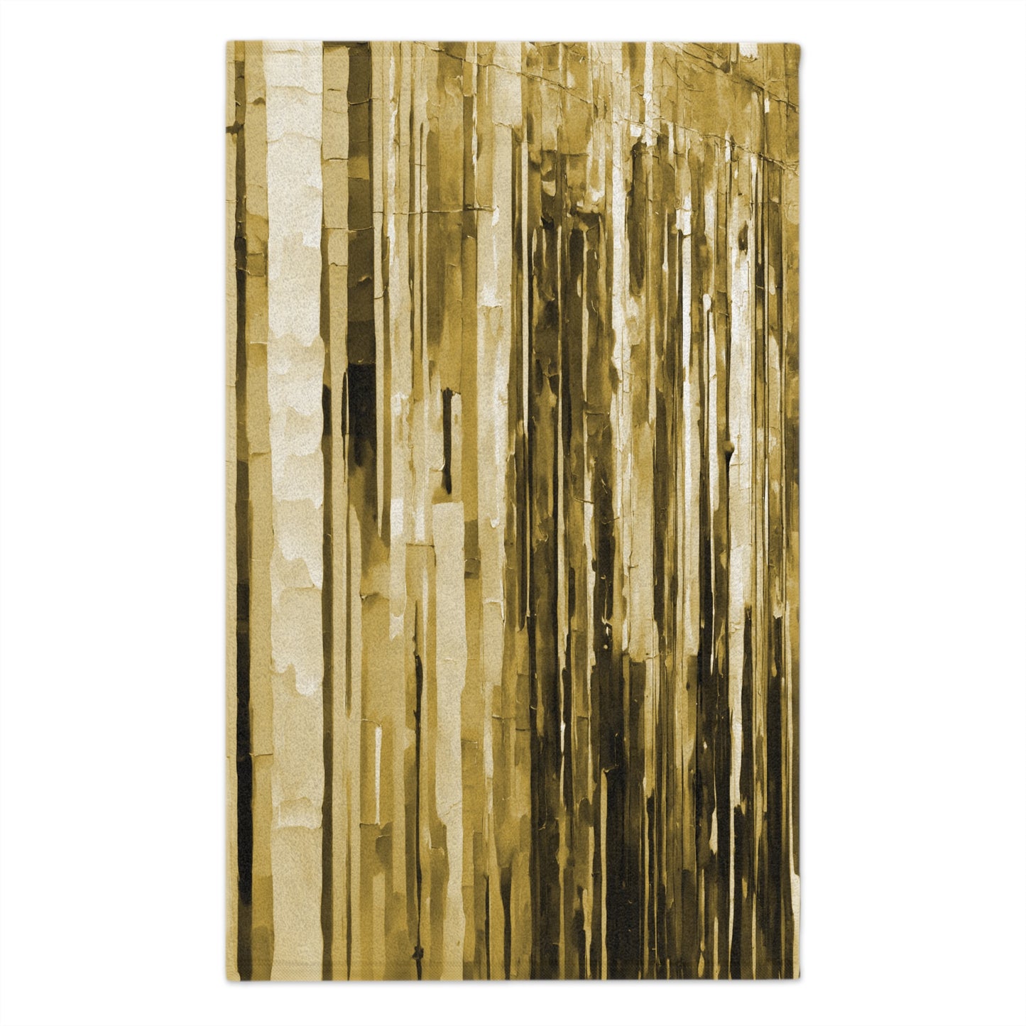 Striped Light Brown Rally Towel, 11" x 18"