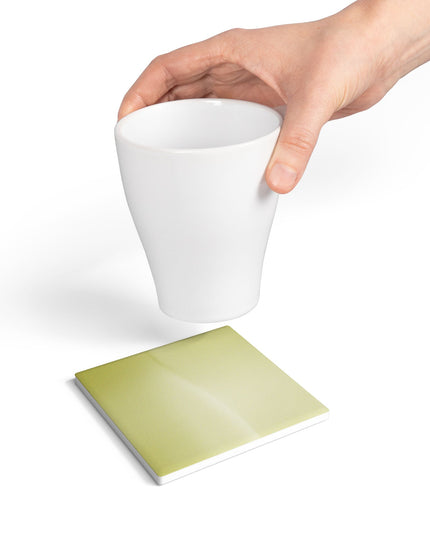Lemon Fade 4" x 4" Square Ceramic Coaster
