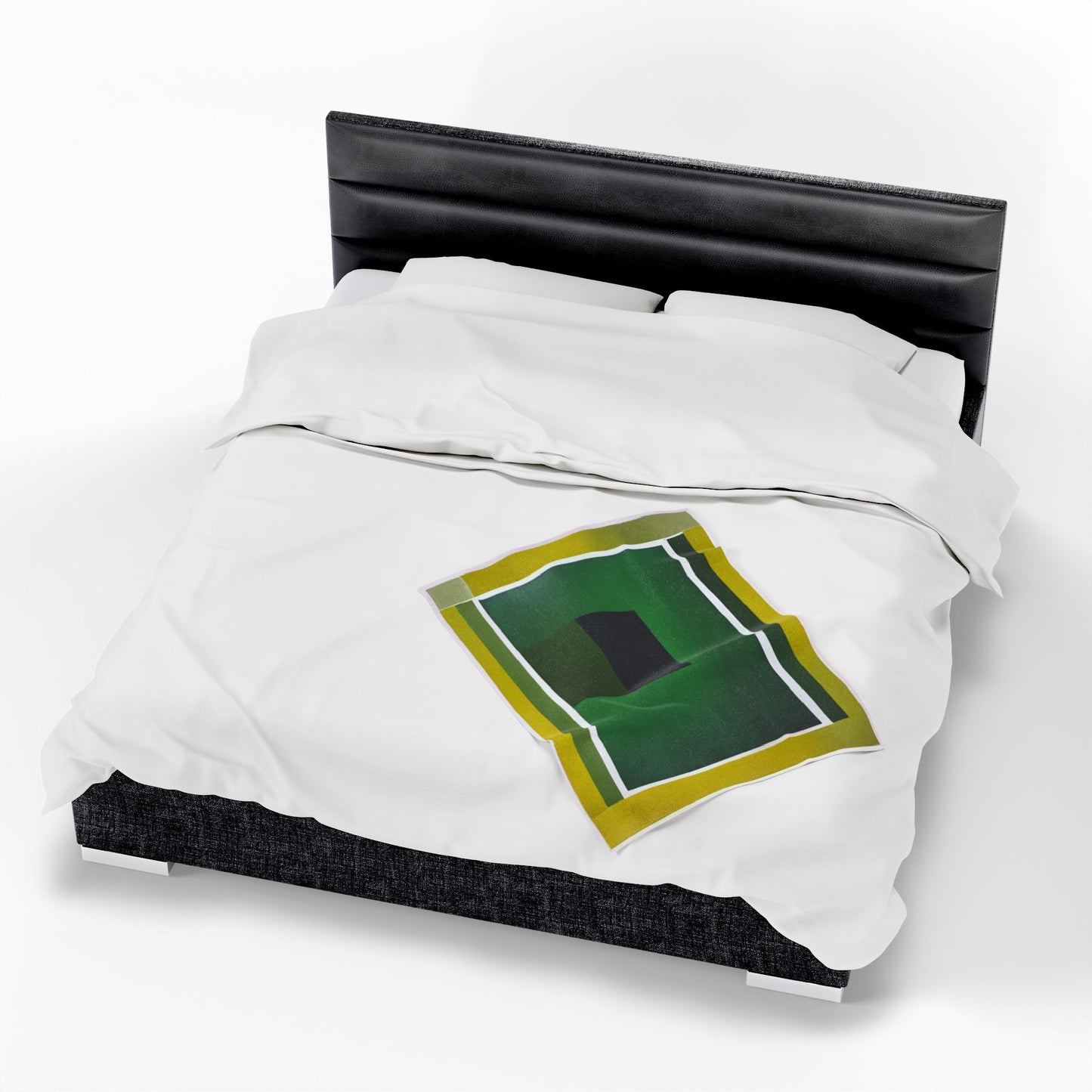 Alpha Shadow Velveteen Plush Blanket, 30" x 40"