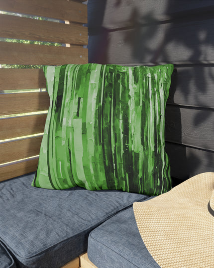 Striped Mint Pastel 18" x 18" Outdoor Pillow