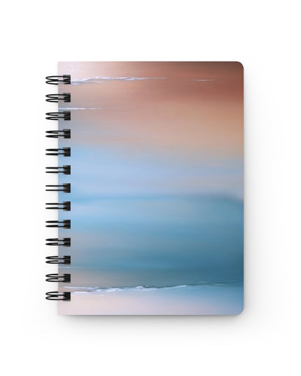 Blue Sea Peach Fog Spiral Bound Journal, 5" x 7" 150 pages