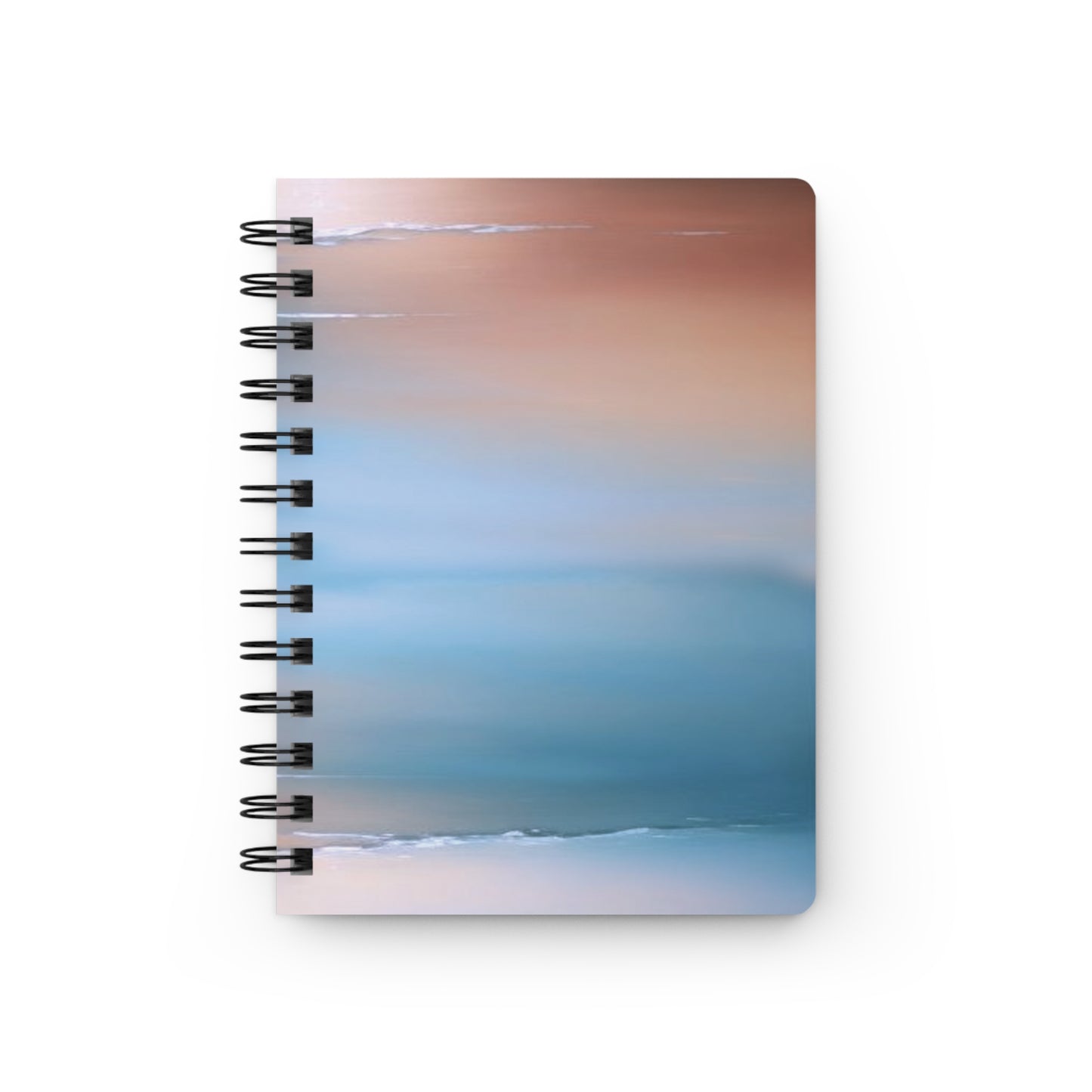 Blue Sea Peach Fog Spiral Bound Journal, 5" x 7" 150 pages