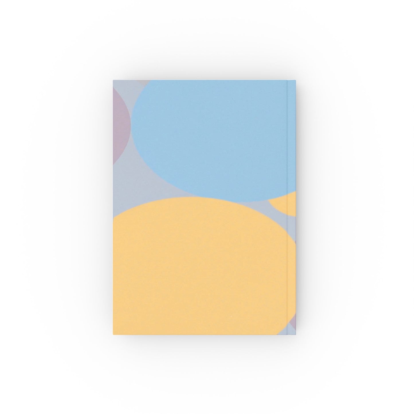 Pastel Baby Blue and Peach Patches 5.2" x 7.4" Hard Backed Journal with 128 blank pages