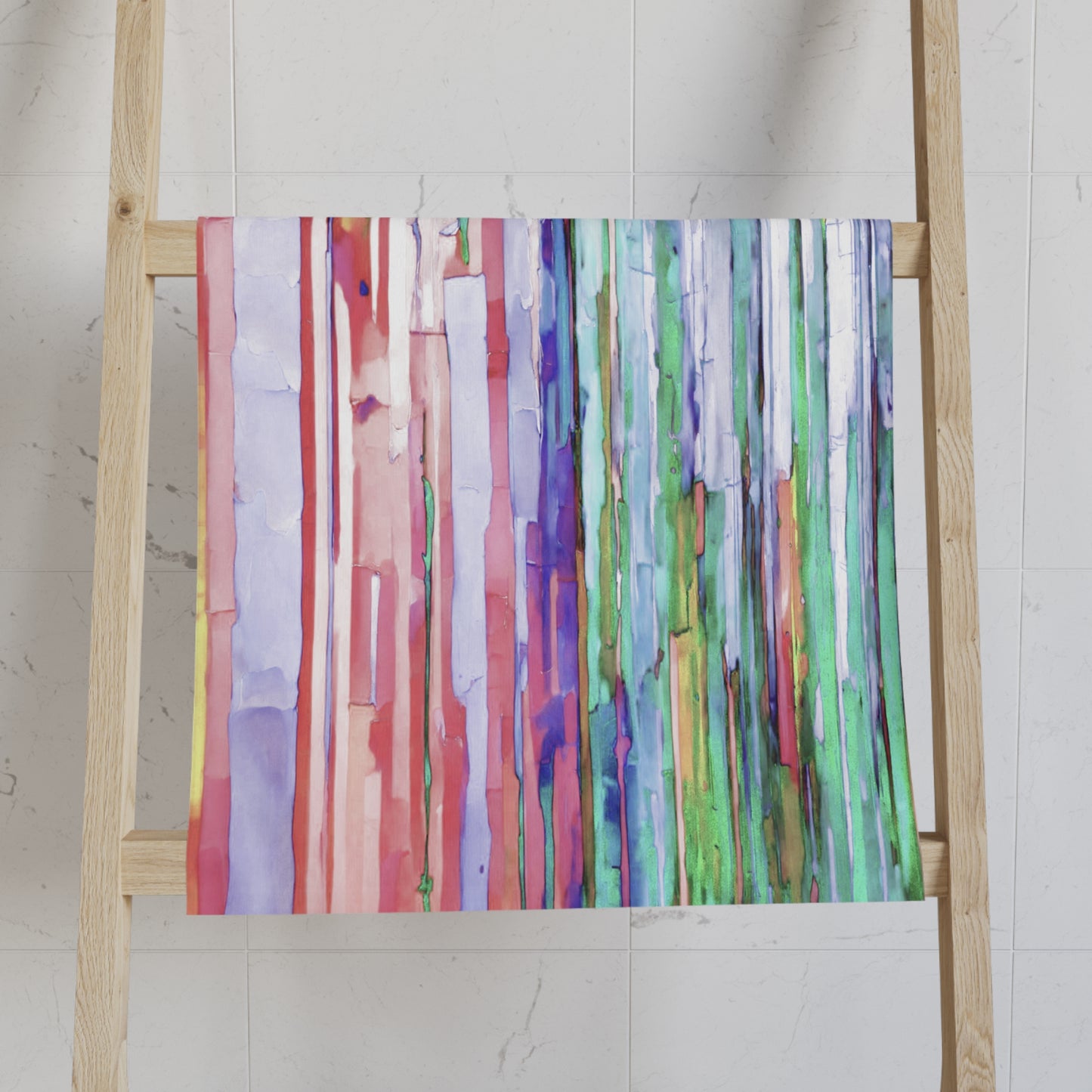 Striped Pastels Hand Towel, 16" x 28"