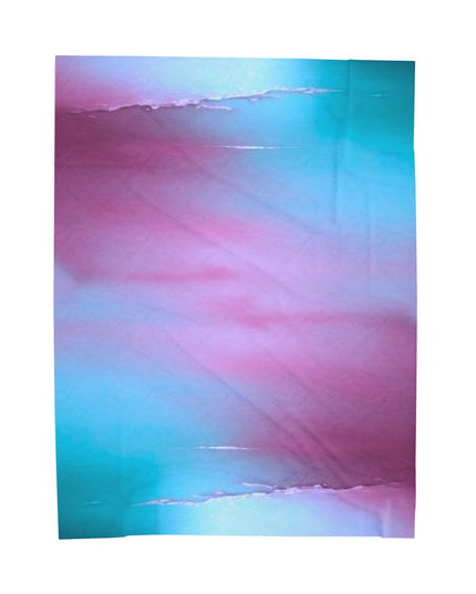 Wine Sea Blue Fog Velveteen Plush Blanket, 60" x 80"